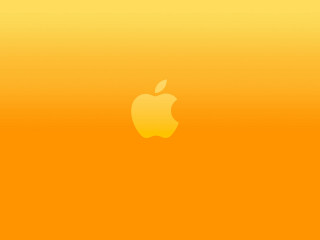 Apple logo yellow background person - beeple free wallpaper