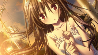 Girl long hair white dress 4 - a clock tower free wallpaper