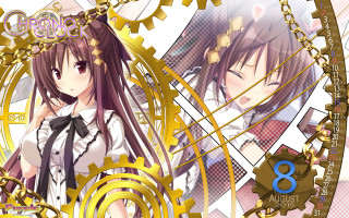 Anime couple clock gears characters 2 - gear free wallpaper