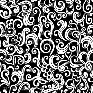 Black white pattern swirls surface - free abstract wallpaper