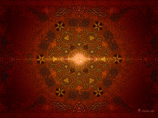 Red gold design background bottom - the bottom of the picture free wallpaper