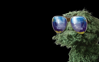 Green monster sunglasses planet grass - a green monster free wallpaper