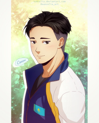 Man blue jacket yellow shirt - adam manyoki free wallpaper