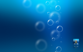 Blue bubbles person cellphone foreground - amano free wallpaper