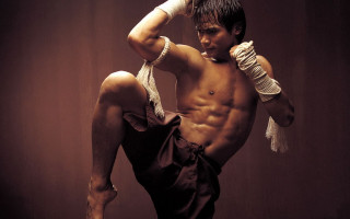 Man shirtless pole trick hands - a pole free wallpaper