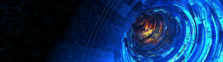 Blue black abstract background circular 2 - abstract background free wallpaper