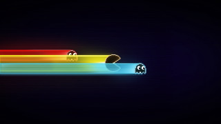 Rainbow black line white background - line free wallpaper