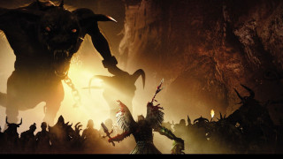 Demonic group cave demon back - darek zabrocki free wallpaper