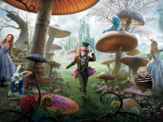 Man costume mushrooms background painting - other thing free wallpaper