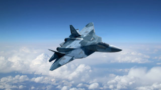 Fighter jet clouds blue sky 9 - a fighter free wallpaper
