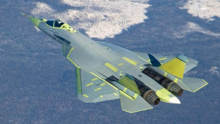 Fighter jet sky clouds water - tail free wallpaper