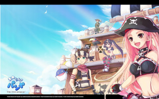 Girl pirate costume building pirate - official art free wallpaper for desktop