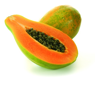 Papaya melon cut half white - boetius adamsz bolswert free wallpaper