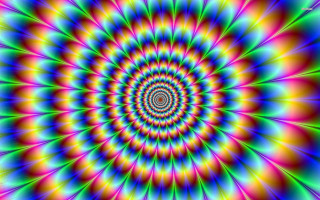 Psychedelic spiral design colorful artwork 4 - bridget riley free wallpaper