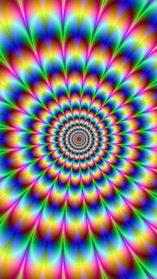 Psychedelic spiral design colorful artwork 5 - a rainbow background free wallpaper