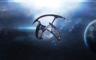 Space station planet star horizon - a space station free wallpaper