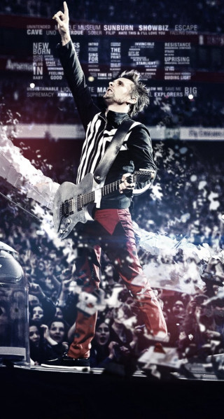 Man guitar stage crowd poster - a guitar free wallpaper
