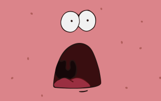 Cartoon face two eyes nose - a nose ring free wallpaper