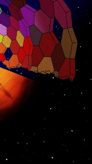 Colorful person surfboard air red - a red moon in the background free wallpaper