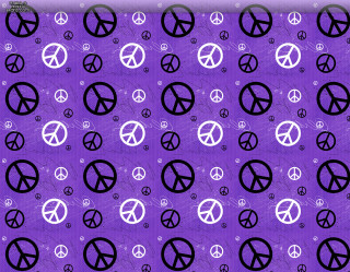 Purple peace sign background white - psychedelic art free wallpaper