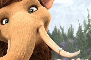 Cartoon elephant surprised closeup mountain - furry art free wallpaper