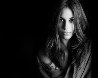 Woman long hair towel neck - a woman free wallpaper for desktop