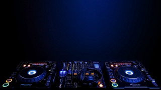 Dj set dark lights blue - antoni pitxot free wallpaper