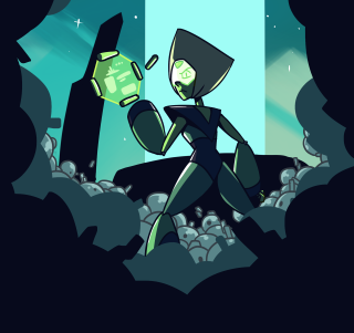 Cartoon character holding green object - a cartoon character holding free wallpaper