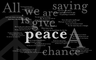 Peace sign black white photo - peace free wallpaper