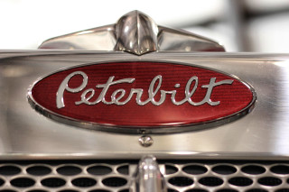 Car emblem closeup grill peterbilt - a tilt shift photo free wallpaper