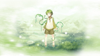 Girl green dress field snake - a snake free wallpaper