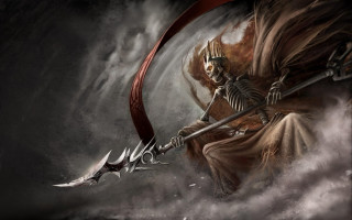 Skeleton warrior sword sceptacle hand - the cloud free wallpaper