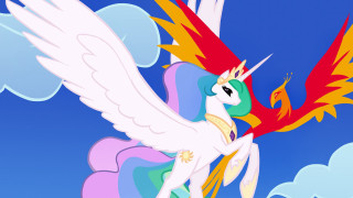 Cartoon bird crown flying clouds - ann thetis blacker free wallpaper