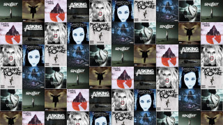 Vampire woman haircolors makeup collage - symmetry!! free wallpaper