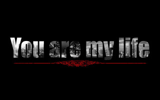You are my life red - my life free wallpaper