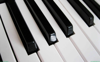 Piano keyboard closeup black white 5 - cinematic composition free wallpaper