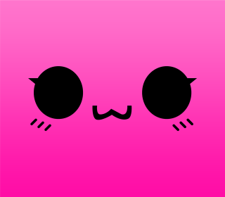 Pink background black face black - net art free wallpaper