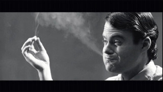 Man smoking cigarette black white 3 - vfx free wallpaper