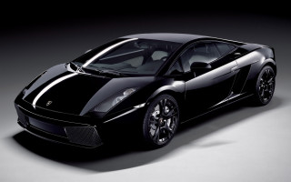Black sports car studio photo 2 - a shadow free wallpaper