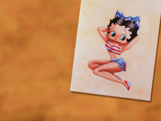Woman bathing suit bow head - betty merken free wallpaper