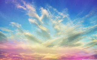 Blue sky clouds boat sunset - albert irvin free wallpaper