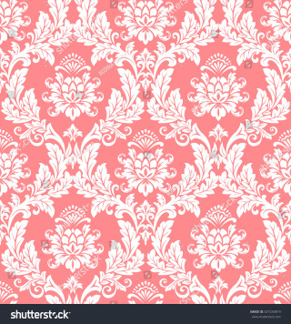 Pink white floral wallpaper pattern 2 - aestheticism free wallpaper