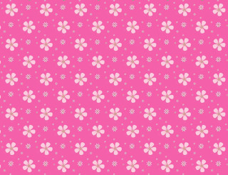 Pink background white flowers stars 2 - a screenprint free wallpaper