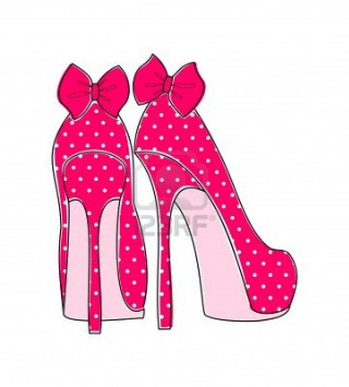 Pink high heeled shoes bow - a bow free wallpaper