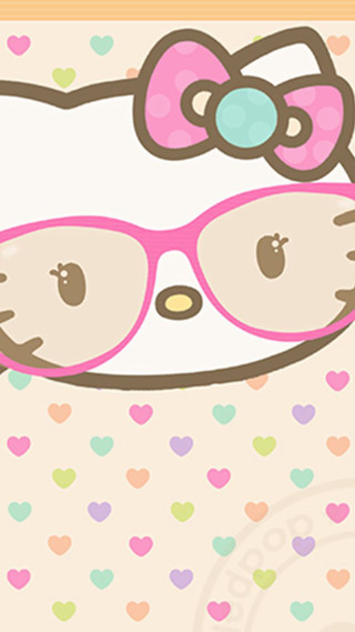 Hello kitty wallpaper hearts bow 3 - kitty wallpaper free wallpaper