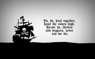 Pirate ship foggy background monochrome 2 - wallpaper free wallpaper