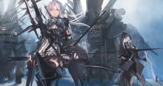 Women sword building man holding - a couple of women free wallpaper
