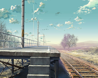 Train track train sky clouds - cloud above free wallpaper