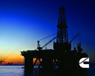 Large crane pier sunset blue - constant permeke free wallpaper