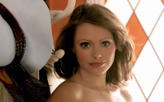 Woman hat dress ConstanceAnneParker promotional - her head and a dress free wallpaper